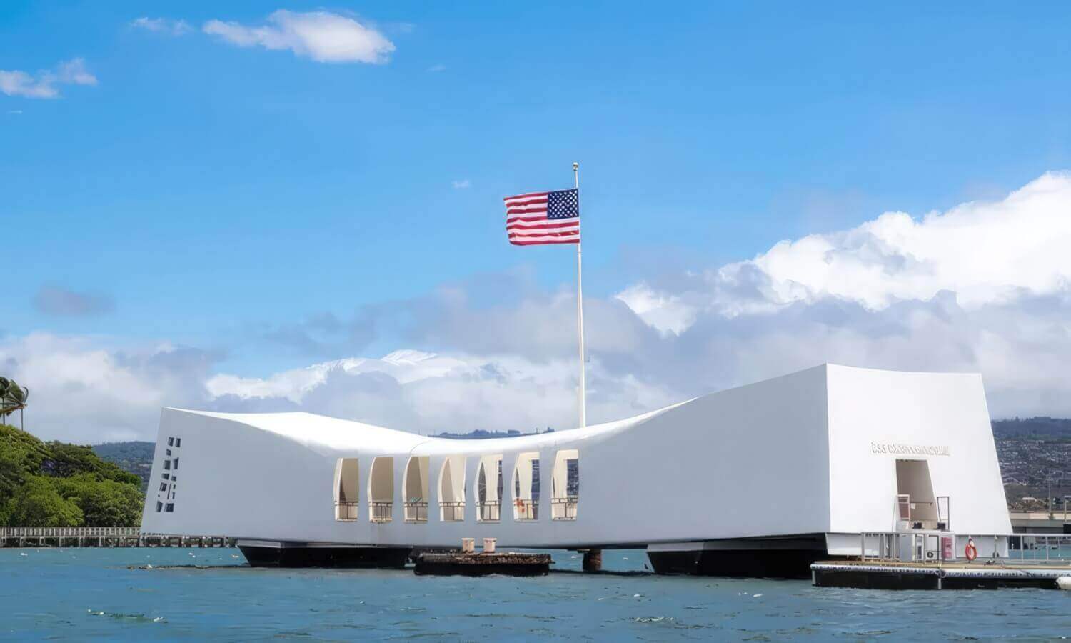 USS Arizona memorial at Pearl Harbor, Oahu, Hawaii