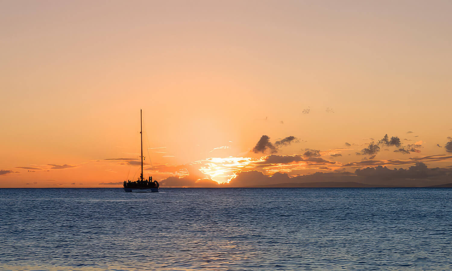 Sunset catamaran cruise from Ko Alina, Oahu, Hawaii