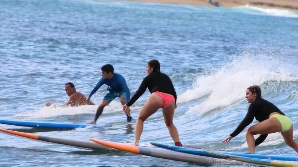 Group Surf Lesson at Sea & Board Sports in Haleiwa, Oahu